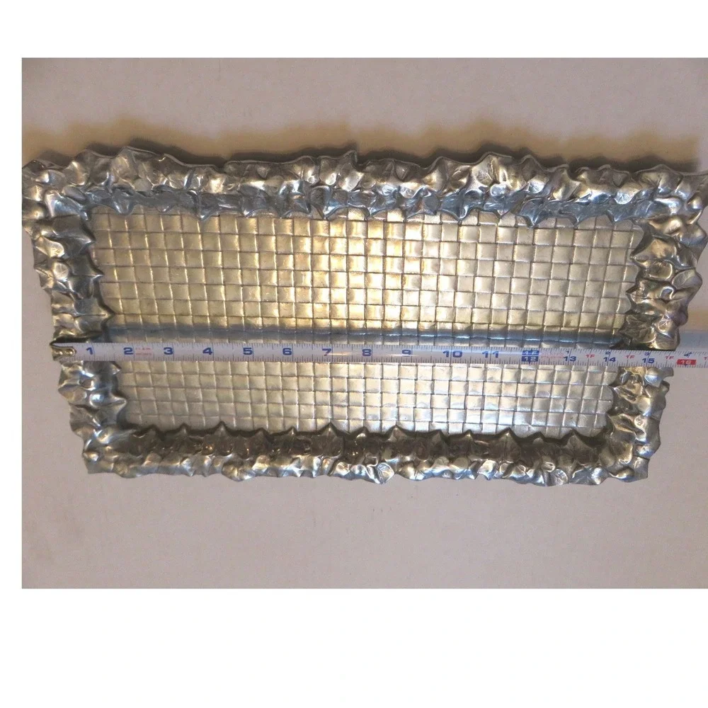 Wilton Armetale Pewter Basketweave 16